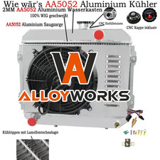 3 Reihe Kühler Lüfter + Relay Für Toyota Corolla KE30 KE38 KE55 KE70 1974-1985,