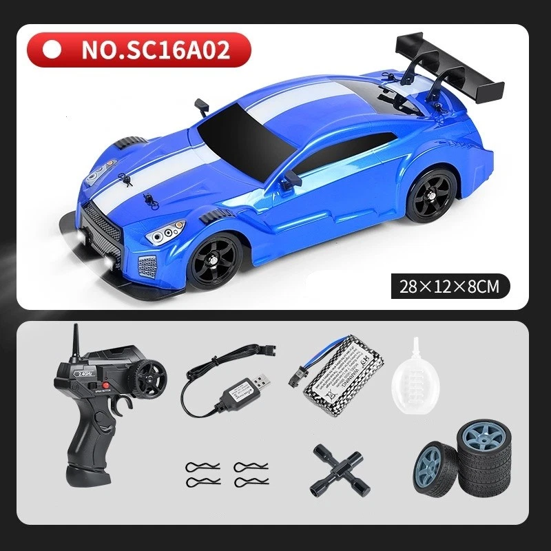 1:16 Racing RC Car Model 4WD 2.4G On Road High Speed Remote Control Drift - Image 3 of 4