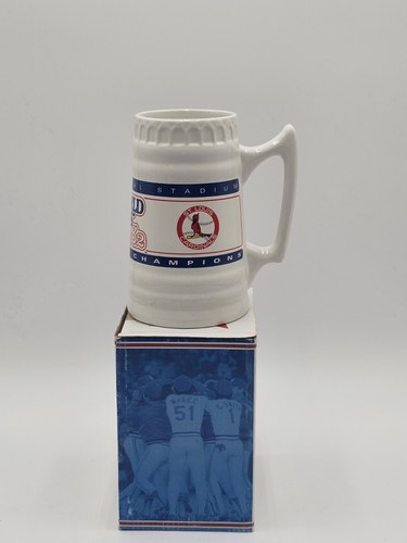 1982 W/ Box St Louis Cardinals Baseball World Series Beer Mug Stein - Picture 2 of 8