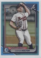 2024 Bowman Draft Chrome Sky Blue Refractor Carter Holton #BDC-74 19gi