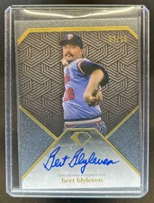 2024 Topps Diamond Icons Bert Blyleven Auto Black #03/10 Twins