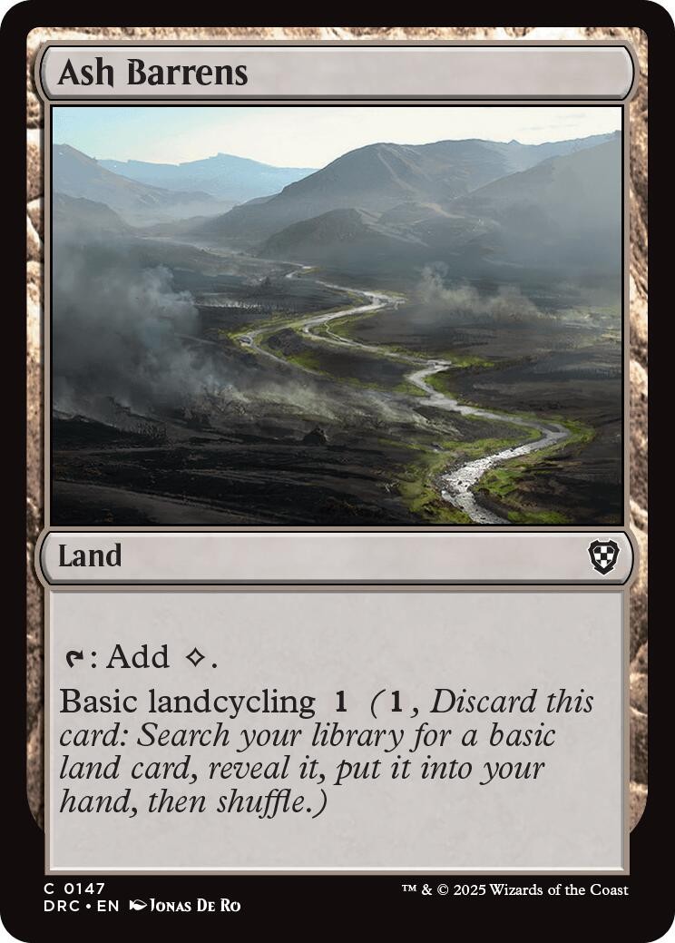 Ash Barrens Commander: Aetherdrift 147