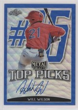 2019 Leaf Metal Draft Top Picks Blue Wave 6/20 Will Wilson #TP-WW1 Auto fm0
