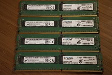 Lot of 4 - Crucial 8GB 32GB Total DDR4 2133 Server RAM / Memory CT8G4RFD8213