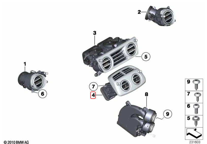 Rolls-Royce Dawn 2009-2023 REAR Air vent