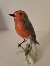 Goebel Robin West German Porcelain Figurine 1968 Vintage CV100 handpainted VTG
