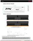 Kingston FURY Beast DDR5 64GB (2x32GB) 5200MT/s  DIMM PN: KF552C36BBEK2-64 — photo 2