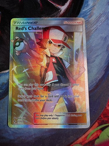 Red's Challenge (Full Art) 213/214 Sm-Unbroken Bonds Holo