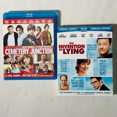 Ricky Gervais - Blu-Ray Lot of 2 - Cemetery Junction - Invention of Lying