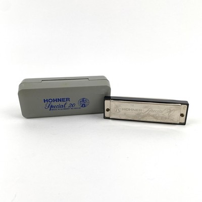 Vtg Hohner Germany Special 20 Key of C 560/20 Marine Band Harmonica w/Case