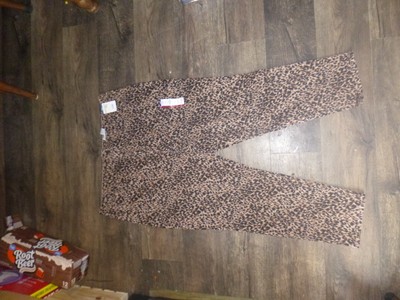 Terra & Sky Plus Size Jeans 22W Straight Leg High Rise Cheetah Print