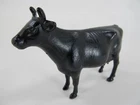 Vintage 1960's Tonka Toys - Black Plastic Cow - Farm Toy