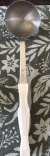 CUTCO  White Swirl Handle Stainless Steel Soup Ladle #1715 JB USA Made
