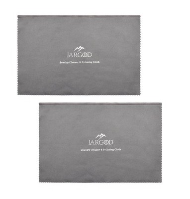 JARGOD Pro Size Silver Polishing Cloth Jewelry Cleaning X Large, Gray