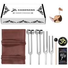 Tuning Forks for Healing 128Hz, 136.1Hz, 128hz,136.1hz,256hz,384hz, silver