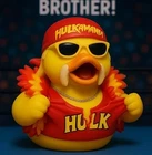 3” Hulk Hogan Rubber Duck Style Resin Collectible SUPER High Quality Holkomania