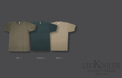 Original Leo Köhler Tee-Shirt / Maillot de Corps Olive Taille:XS Jusqu'À 3XL - Photo 1/1