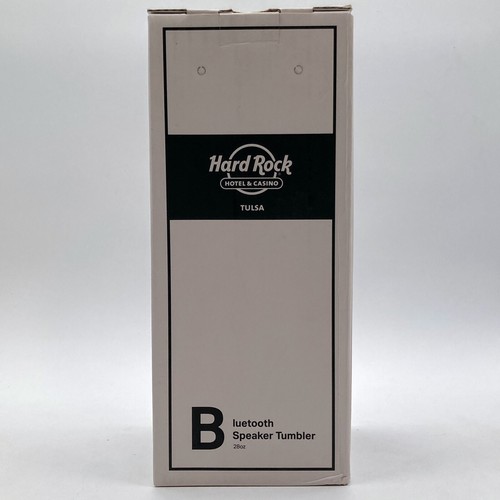 Hard Rock Hotel Casino Tulsa Bluetooth Speaker 28oz Travel Tumbler Bottle, Black - Picture 4 of 13