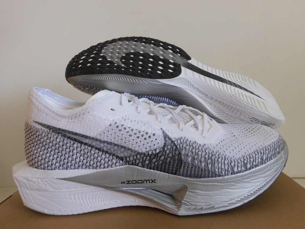 Nike ZoomX Vaporfly Next% 3 White Dark Smoke Grey Running Shoes Size 15 DV4129-100