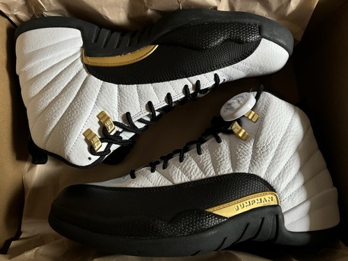 New Jordan Retro 12 Royalty Black White Taxi Size 9