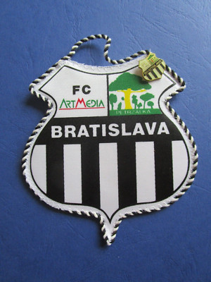 Wimpel Pennant Fußball FC Bratislava (Art Media) + Pin, 12,5 x 12,0  cm
