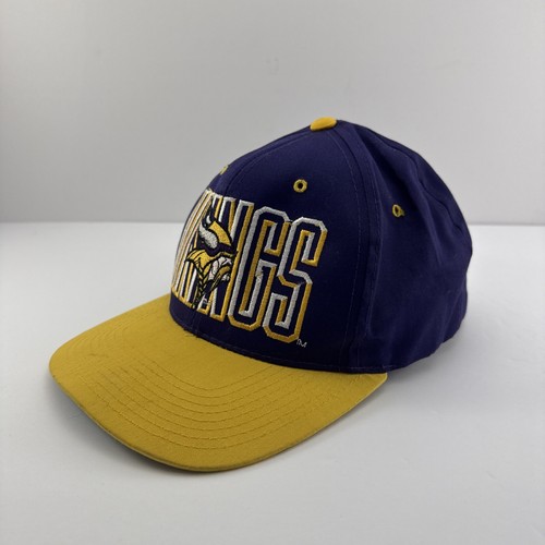 De colección AJD MINNESOTA VIKINGS Gorra/Gorra Snapback Púrpura Amarillo NFL De Colección - Imagen 8 de 18