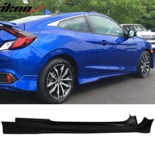 Fits 16-20 Honda Civic Coupe 2dr Only Hf-p Style Side Skirts Unpainted Pu