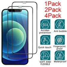 For iPhone 11/12 Pro Max Mini XR X XS Max Tempered Glass Screen Protector Cover