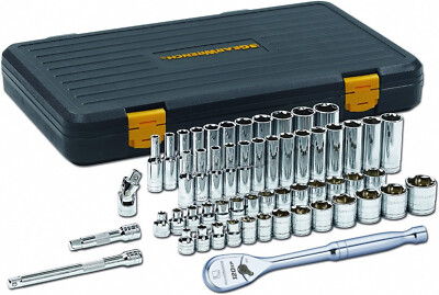 GEARWRENCH 56 Pc. 3/8'' Drive 6 Pt. 120XP Tool Set, SAE/Metric - 80550P