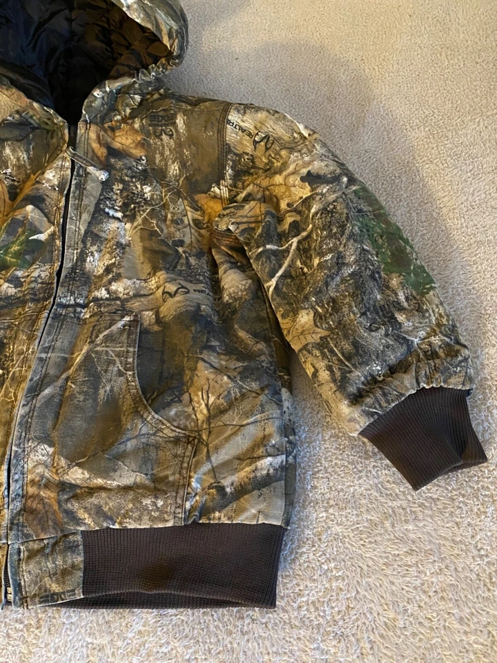 Abrigo Chaqueta Blue Mountain Realtree EDGE Caza Camuflaje Jóvenes Niños M 10-12 Foto 3 de 4