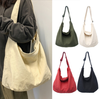 Women's Canvas Crossbody Bag Shoulder Handbag Tote