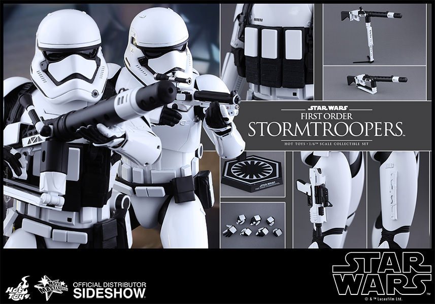 Star Wars Movie Masterpiece First Order Stormtroopers Set Hot Toys