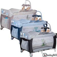 Baby Reisebett Kinder Kinderreisebett Matratze Babybett BabyGo Sleeper Deluxe