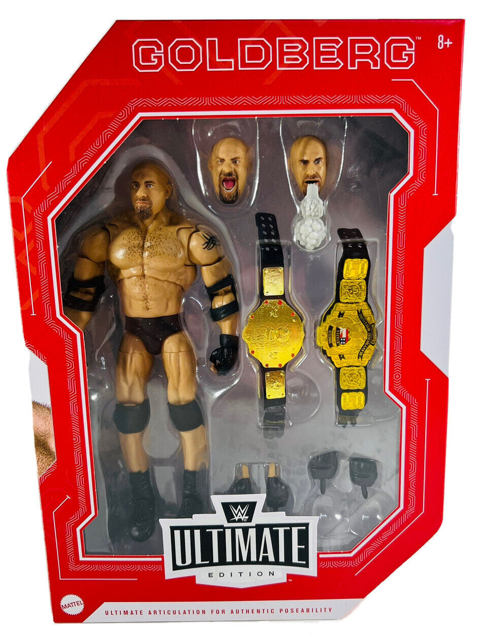 WWE Ultimate Edition Goldberg Wrestling Action Figure 6” WWF Mattel Amazon New