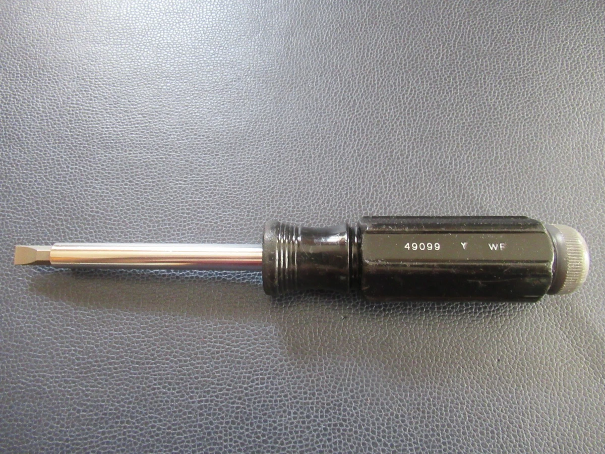 Vintage Craftsman Magnetic Screwdriver Handle Bit Driver With Bit Storage 49099