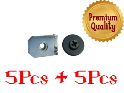 PORSCHE CAR ENGINE SHEILD UNDERCOVER FASCIA PLATE FENDER 4MM RIVET/SCREW CLIP x5