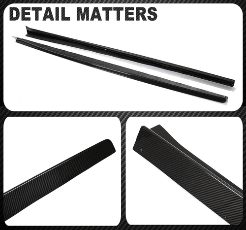 Faldones laterales de carbono real labio alerón para BMW Serie 8 G16 840i M8 F93 19-24 - Imagen 14 de 14