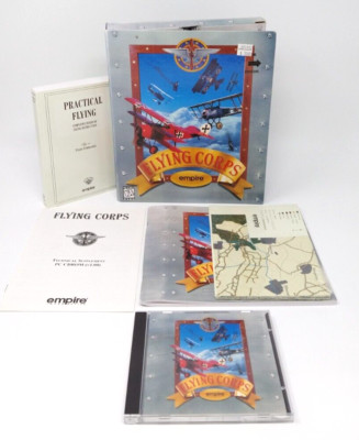 Flying Corps (PC CD-ROM, 1996) OPEN BIG BOX SEALED MAPS EMPIRE INTERACTIVE