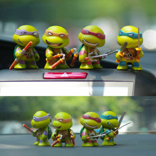 4 Pcs Teenage Mutant Ninja Turtles Mini Action Figures Toy Gift TMNT Collection - Picture 1 of 6