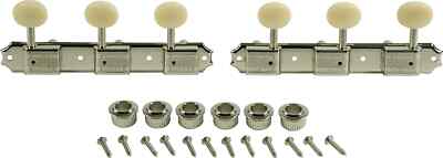 Kluson 3 On A Plate Deluxe Series Tuning Machines - Double Line - Standard Po...