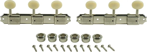 Kluson 3 On A Plate Deluxe Series Tuning Machines - Double Line - Standard Po...