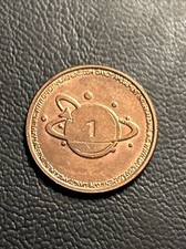 Dandy Amusement Space Saturn Orbit 1 - Video Arcade Token  f5 image