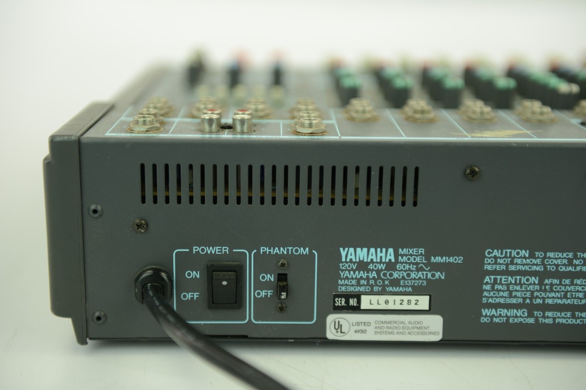 Yamaha MM1402 Mixer W/ Phantom Power - Good Working Yamaha MM1402 Mixer W/ Phantom Power - Good Working