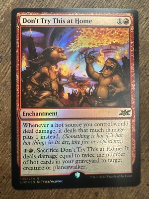 Don t Try This At Home Foil Unfinity UNF MTG Magic The Gathering Pack Fresh