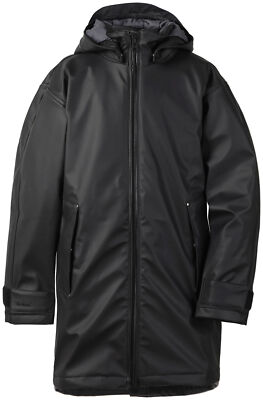 Didriksons Outdoor Jacket Malmö Boy's Youth Parka Black Windproof
