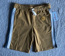 Cat  Jack Shorts Boys Medium 8-10 Brown Gold Knit