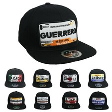 MEXICO Baseball Cap Flat Bill Snapback SINALOA Guerrero DURANGO OAXACA NAYARIT