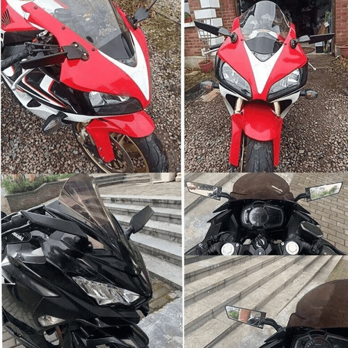 Adjustable Side Mirrors Rearview Wind Wing Mirror For Suzuki GSXR 600 750 1000 - Bild 12 von 20