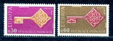 TIMBRES DE FRANCE ANNEE 1968 EUROPA  Y.V. N°1556 / 1557 **  NEUFS SANS CHARNIERE