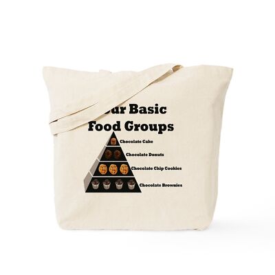 CafePress Four Basic Food Groups Tote Bag (394155840)